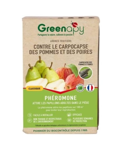 Phéromones contre le carpocapse des pommes et poires - 2 capsules