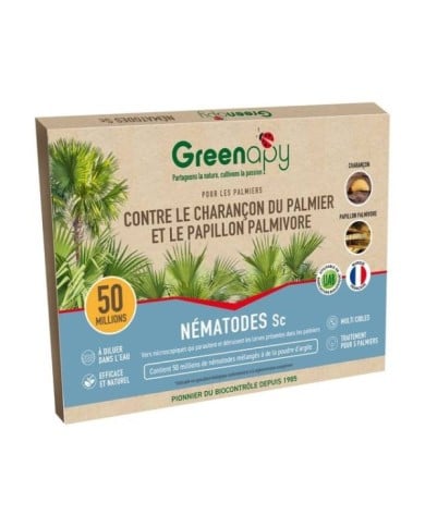 NémaPalmier Nématodes contre ravageurs du palmier BIOTOP - 50 millions pour 1 à 5 palmiers