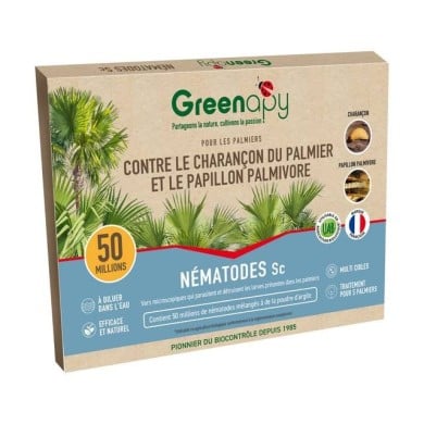 NémaPalmier Nématodes contre ravageurs du palmier BIOTOP - 50 millions pour 1 à 5 palmiers