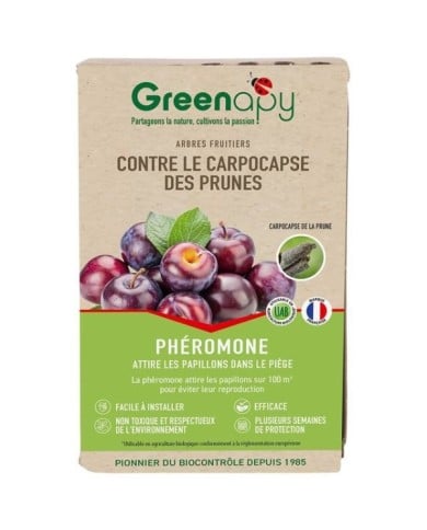 Phéromones contre le carpocapse des prunes - 2 capsules
