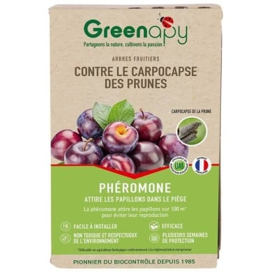 Phéromones contre le carpocapse des prunes - 2 capsules