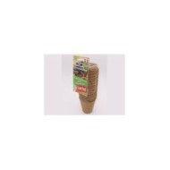 16 pots biodégradables rond de 8 cm