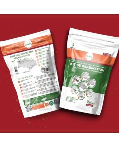 Kit de germination GERMIE - Taille L - 13 alvéoles - Emballage (GERMIE)
