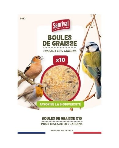 Sachet 10 boules de graines