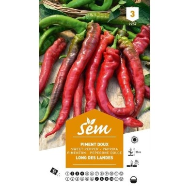 Piment doux long des Landes (sachet)
