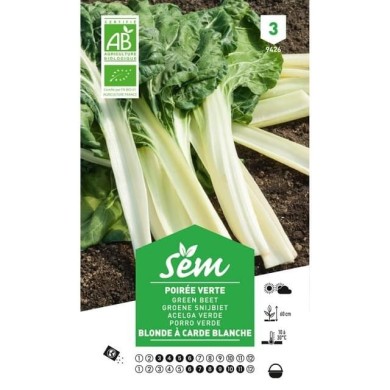 Poirée verte à carde blanche Bio (sachet)