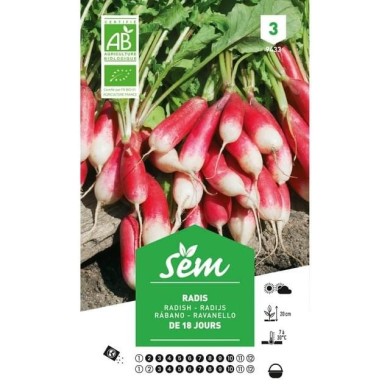 Radis de 18 jours  Bio (sachet)