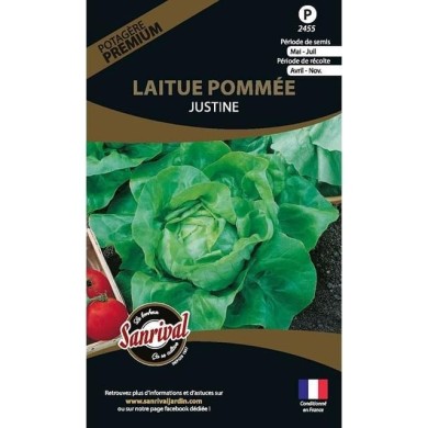Laitue pommée Justine (sachet)