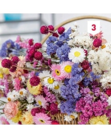 Fleur en mélange pour bouquet sec