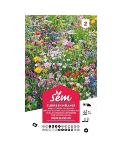 Fleur en mélange pour massifs (sachet)