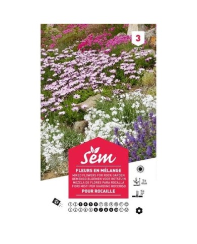 Fleur en mélange pour rocailles (sachet)