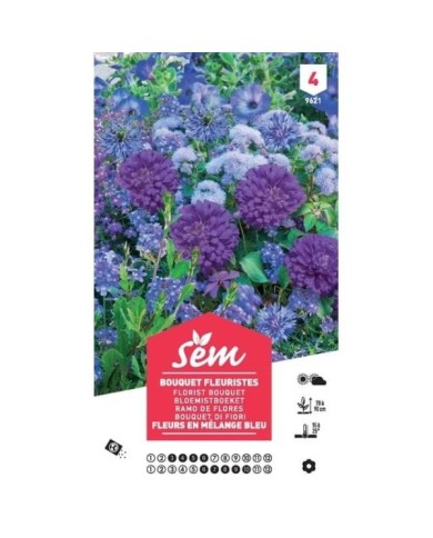 Mélange bouquet de fleuristes bleu XXL (sachet)