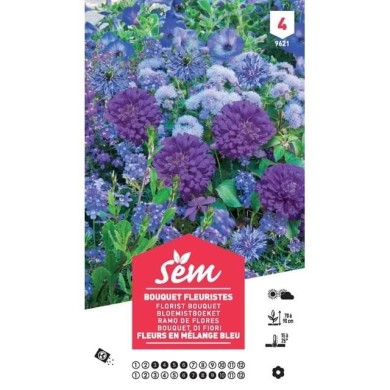 Mélange bouquet de fleuristes bleu XXL (sachet)