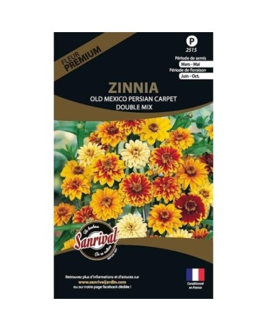 Zinnia Old mexico Persian (sachet)