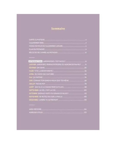 L’Agenda du jardinier bio 2026