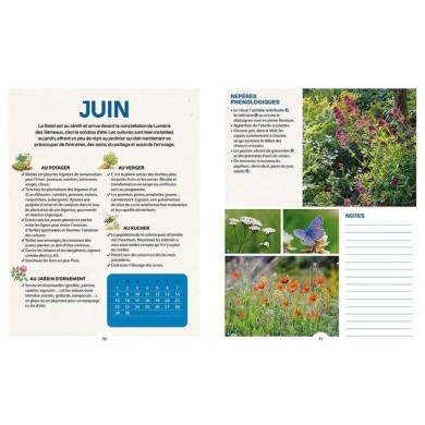 Jardiner avec la Lune 2026 : page intérieure (D.R. / Ulmer)