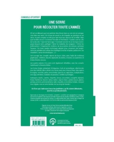 Une serre pour récolter toute l’année (Ed. Terre Vivante)
