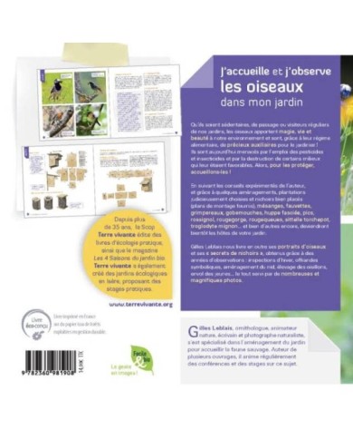 J’accueille et j’observe les oiseaux dans mon jardin (Ed. Terre Vivante)