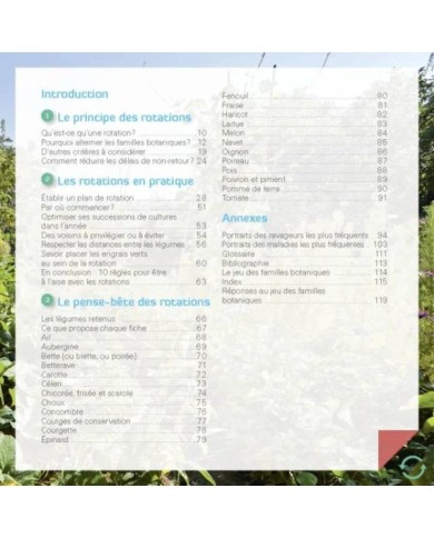 Faites tourner ! Les rotations dans mon potager (Ed. Terre Vivante)