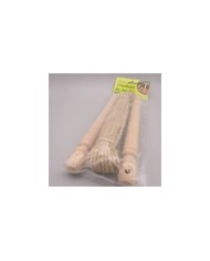CORDEAU JARDIN 2 PIQUETS EN HÊTRE  +10M CHANVRE 4MM