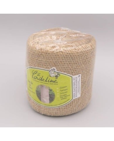 BANDE DE JUTE 10CMX12 -5M NATUREL