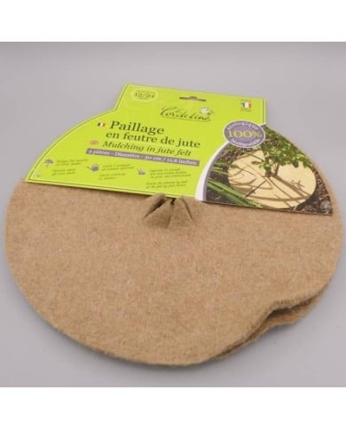 LOT DE DISQUES PAILLAGE EN FEUTRE DE JUTE 30CM