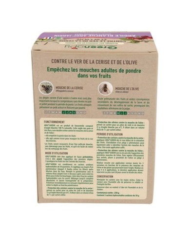 Argile blanche  ARGI®JARDIN contre les mouches de la cerise et de l'olive - 250g (x50g)