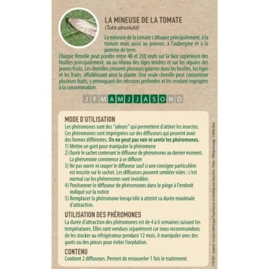Phéromones Mineuse de la tomate - Tuta absoluta (2 capsules)