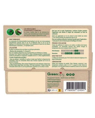 Nématodes Hb anti vers blancs - Boîte de 5M