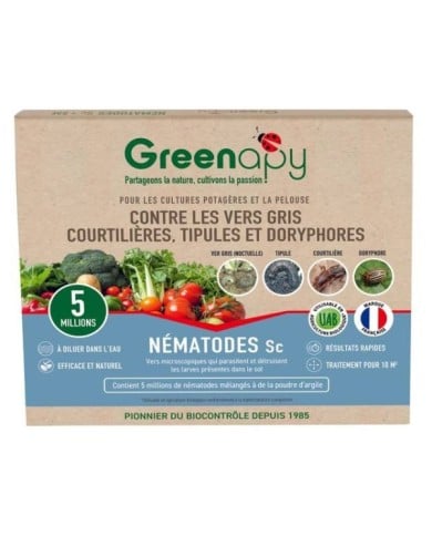 Nématodes Sc 5 M, anti vers gris et doryphores