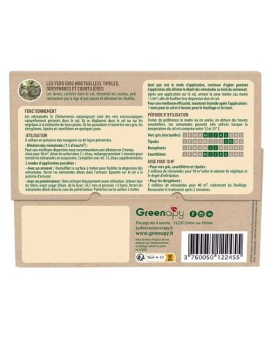 Nématodes Sc 5 M, anti vers gris et doryphores