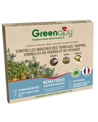 Nématodes Sf anti mouches des terreaux, taupins, chenilles du potager, chenilles du verger, fourmis