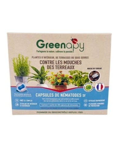 Capsules de nématodes anti mouches des terreaux - Nématodes Sf