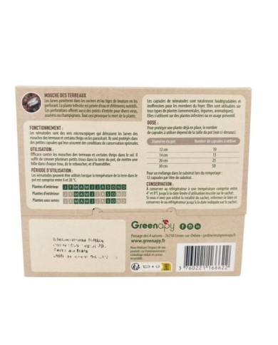 Capsules de nématodes anti mouches des terreaux - Nématodes Sf