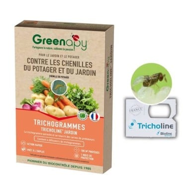 Tricholine® jardin, 4 diffuseurs contre les chenilles du potager