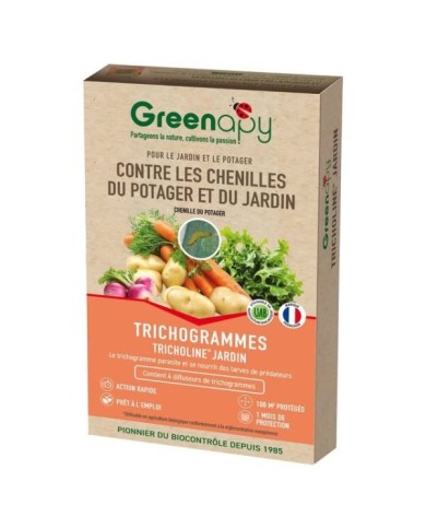 Tricholine® jardin, 4 diffuseurs contre les chenilles du potager