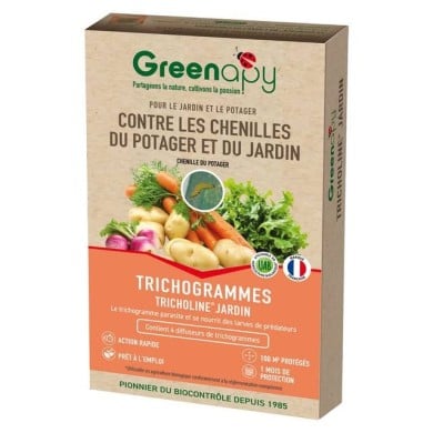Tricholine® jardin, 4 diffuseurs contre les chenilles du potager