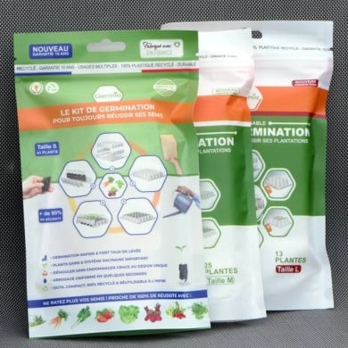 Jeu de 3 kits de germination : S + M + L