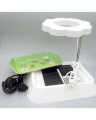 Set accessoires pour germination à chaud : base + plateau + tapis chauffant + lampe LED
